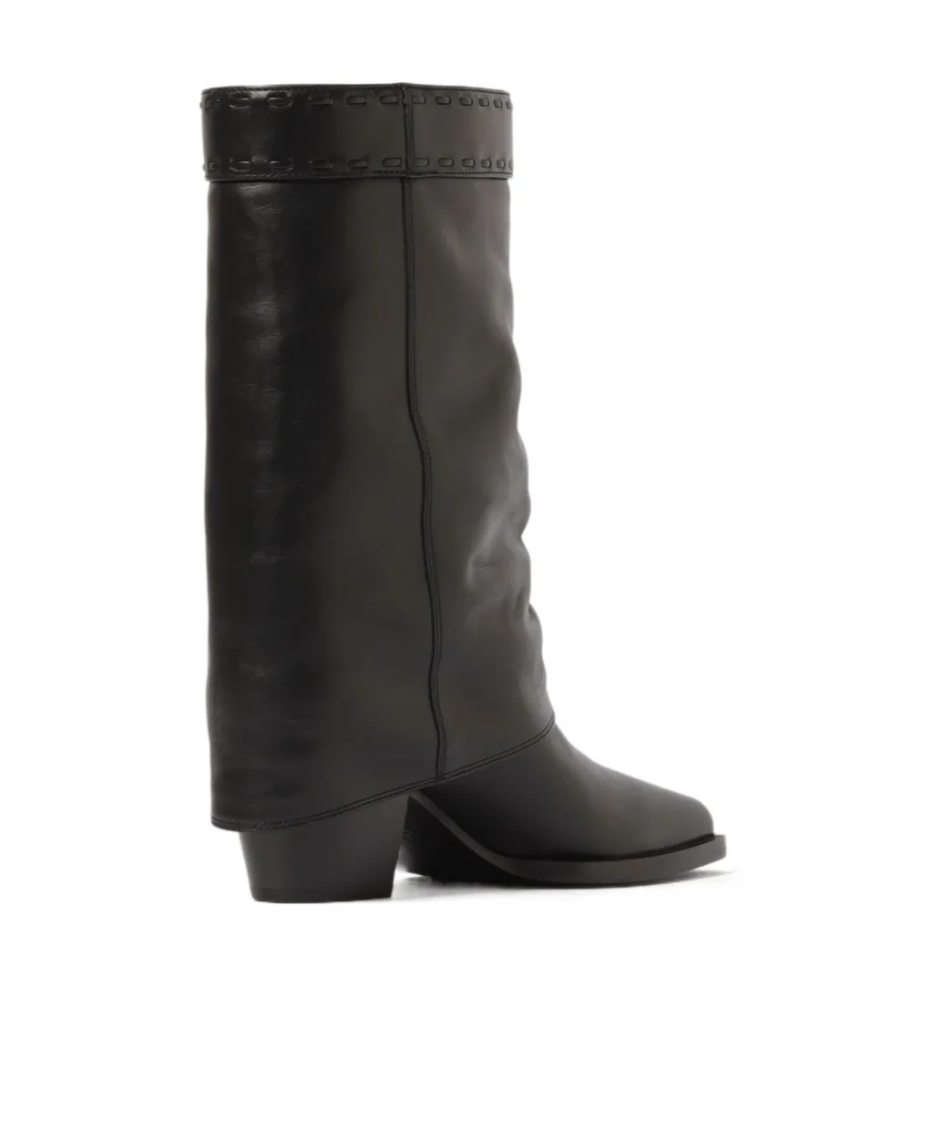 Fendi Square-Toe Ankle Boots