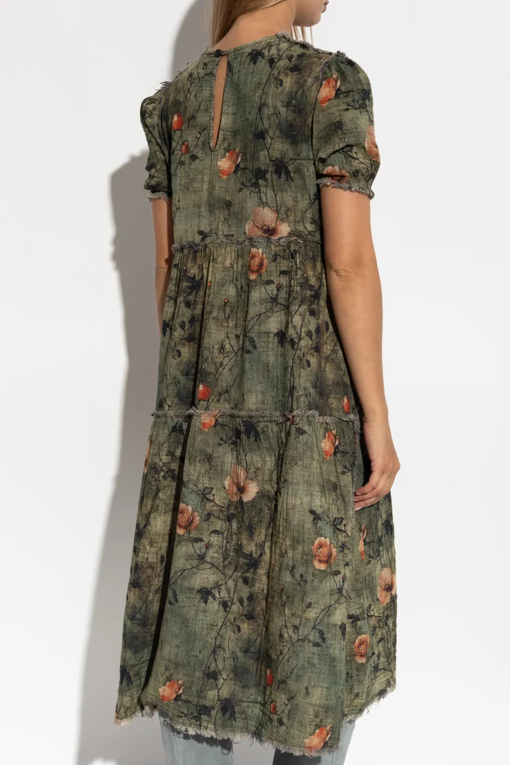 Tiered Check Dress