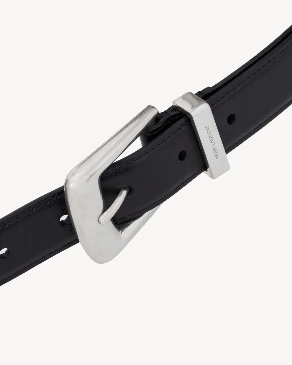 Folk Belt In Smooth Leather