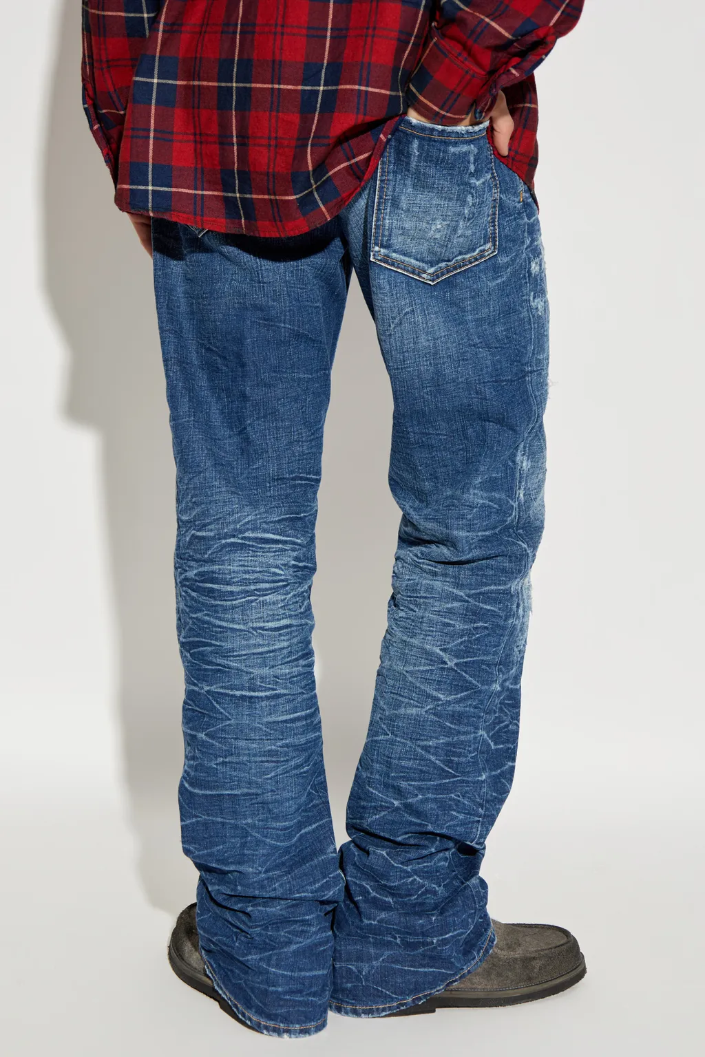 Waistband Denim Trousers