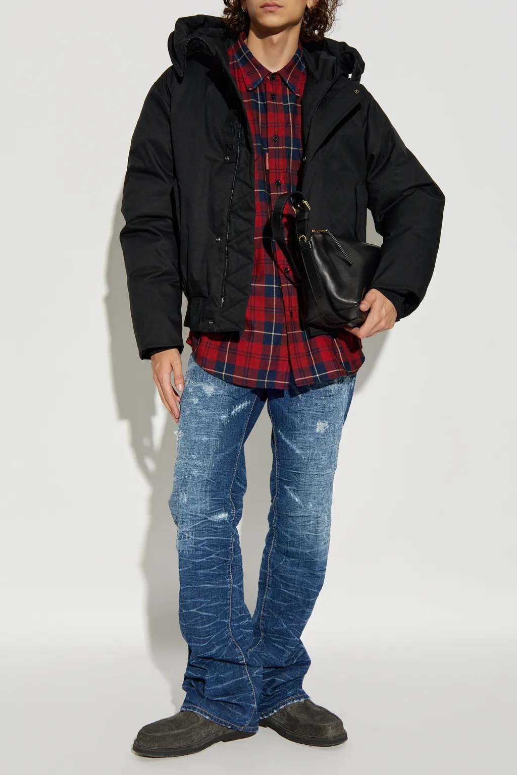 Waistband Denim Trousers