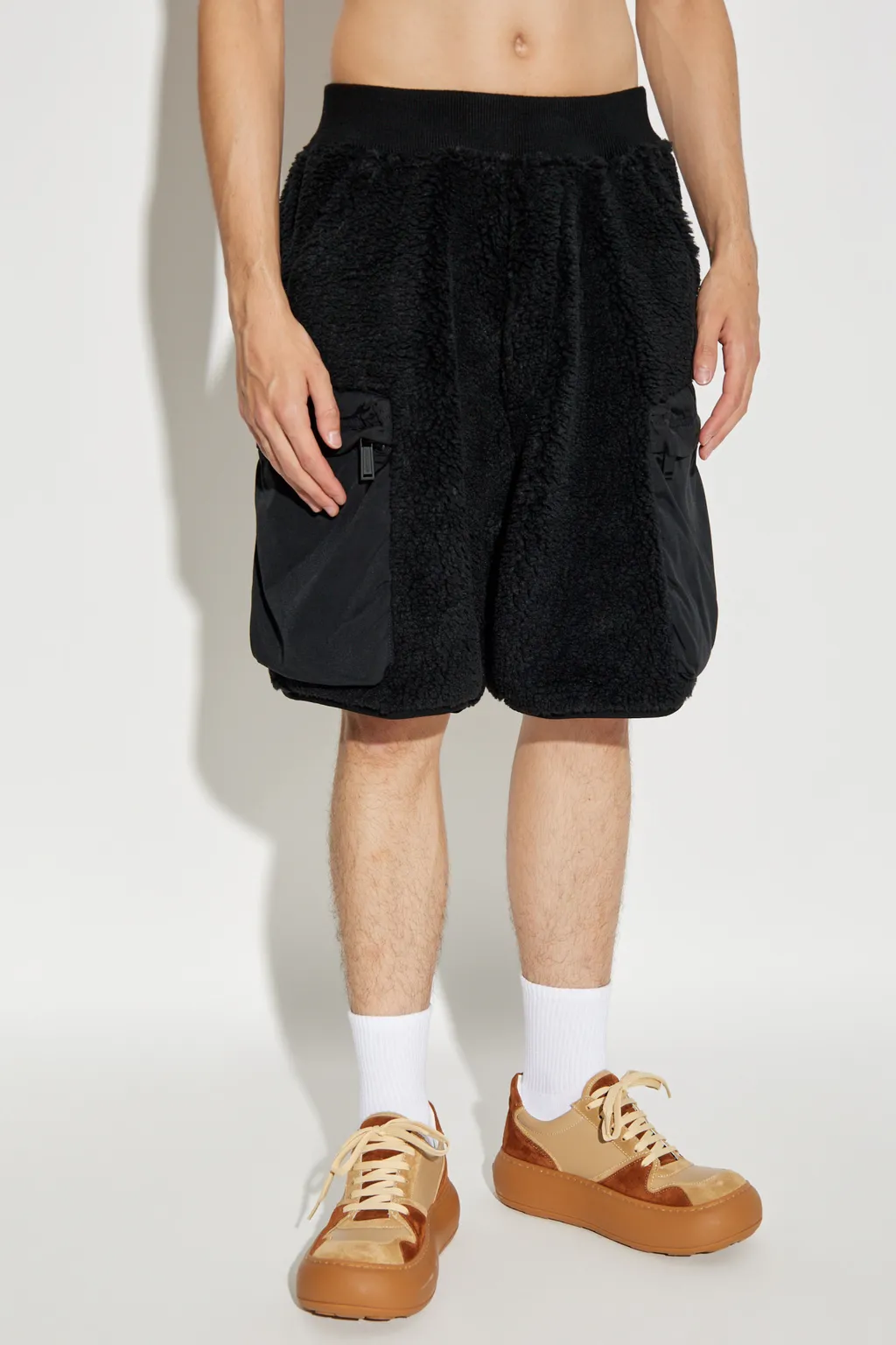 Fleece Cargo Shorts