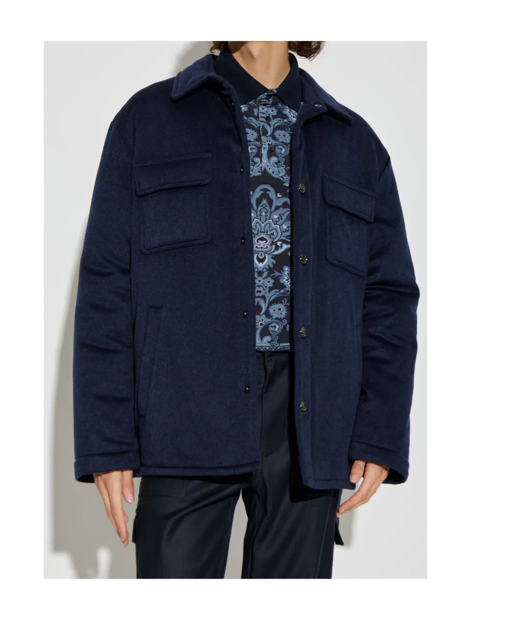 Patch-Pocket Cashmere Jacket