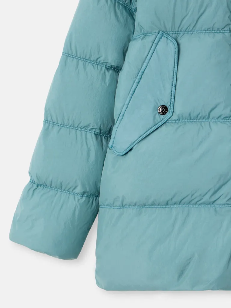 Quilted Logo-Patch Jacket