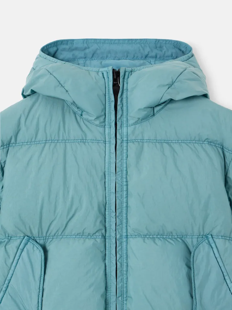 Quilted Logo-Patch Jacket