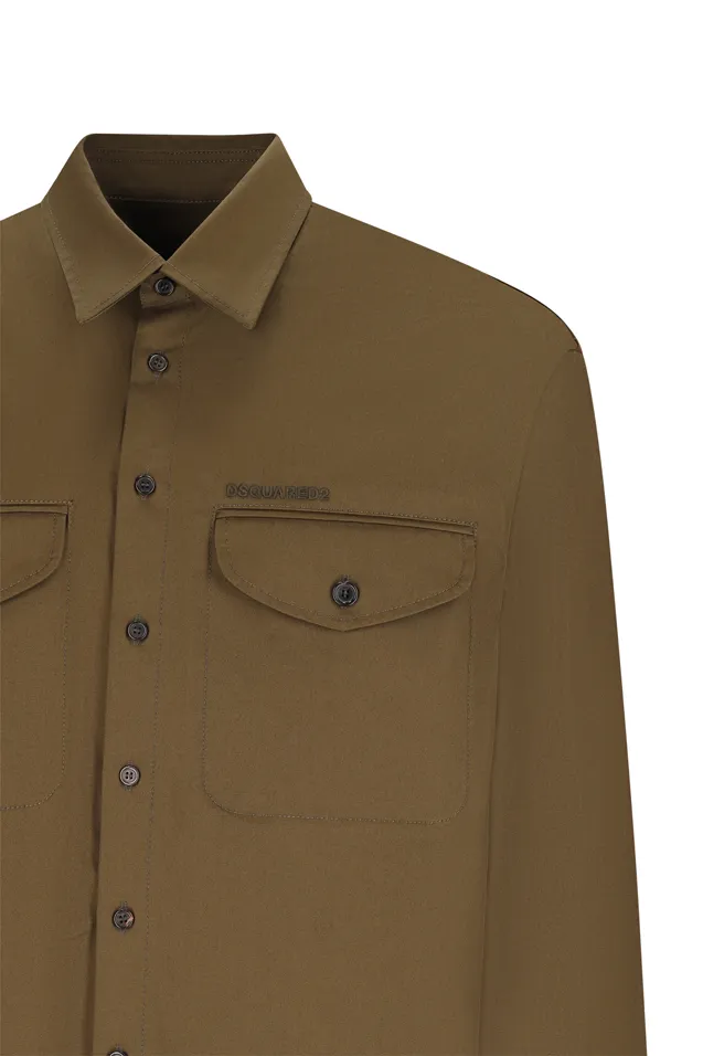 Dsquared2 Logo Detailed Utility Shirt