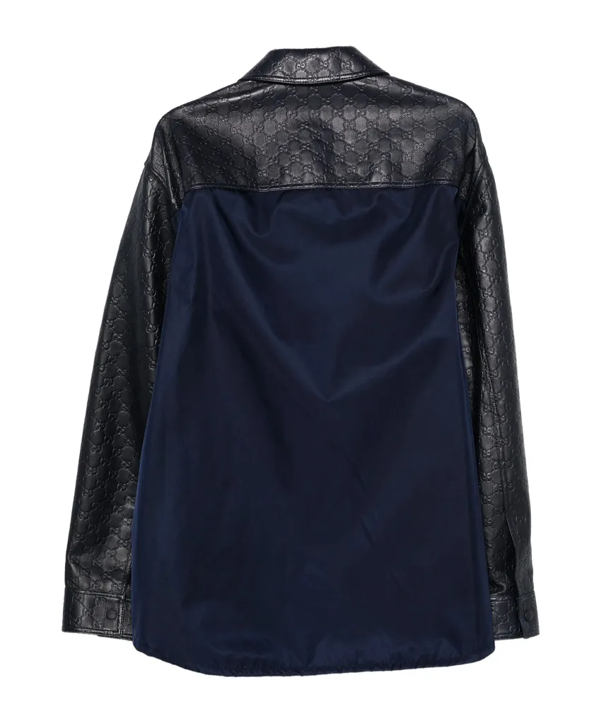 Gucci Gg Collared Long-Sleeve Shirt