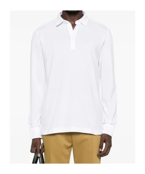 Long-Sleeved Polo Shirt