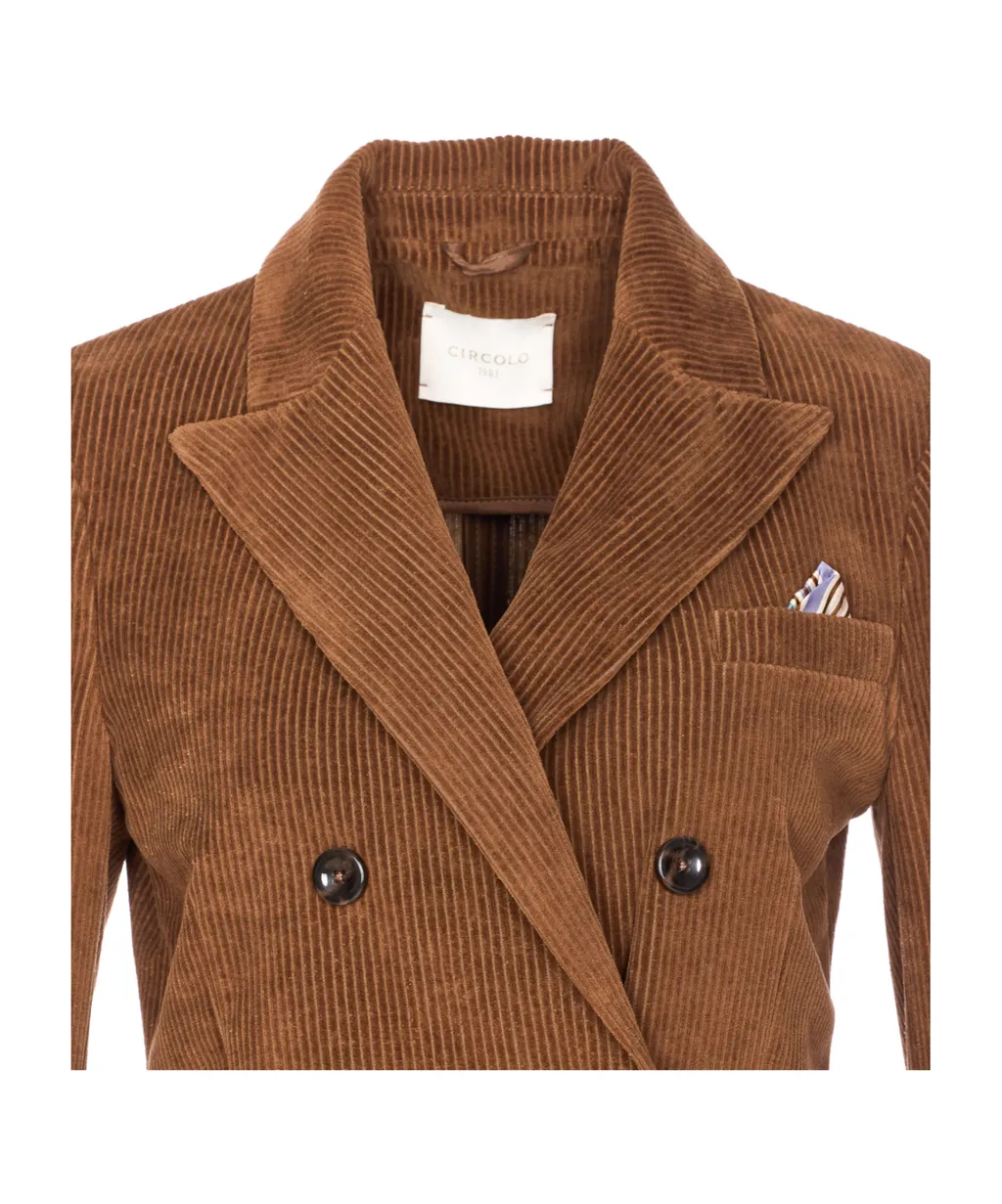 Circolo 1901 Double-Breasted Velvet Jacket