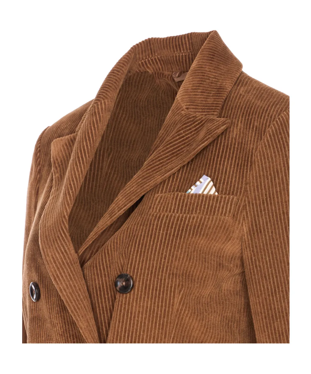 Circolo 1901 Double-Breasted Velvet Jacket