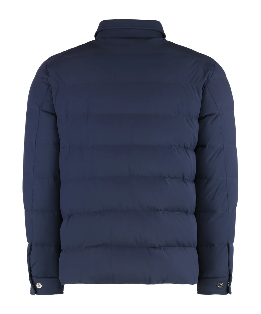 Quilted Shirt-Collar Jacket