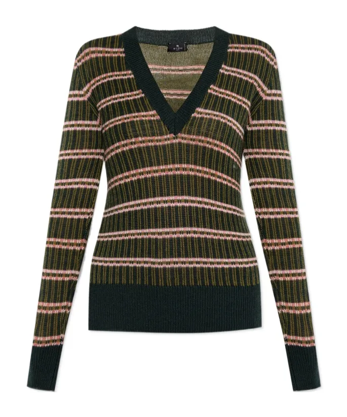 Wool-Blend Jacquard Sweater