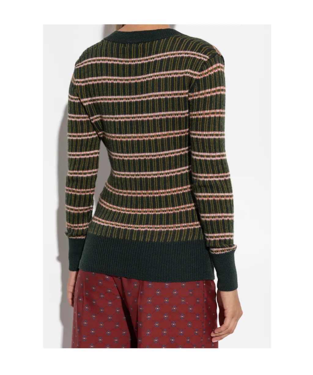 Wool-Blend Jacquard Sweater