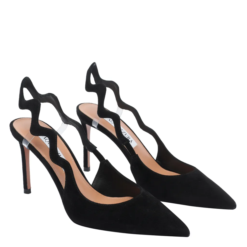 85Mm Artiste Sling Wave-Detail Slingback Pumps
