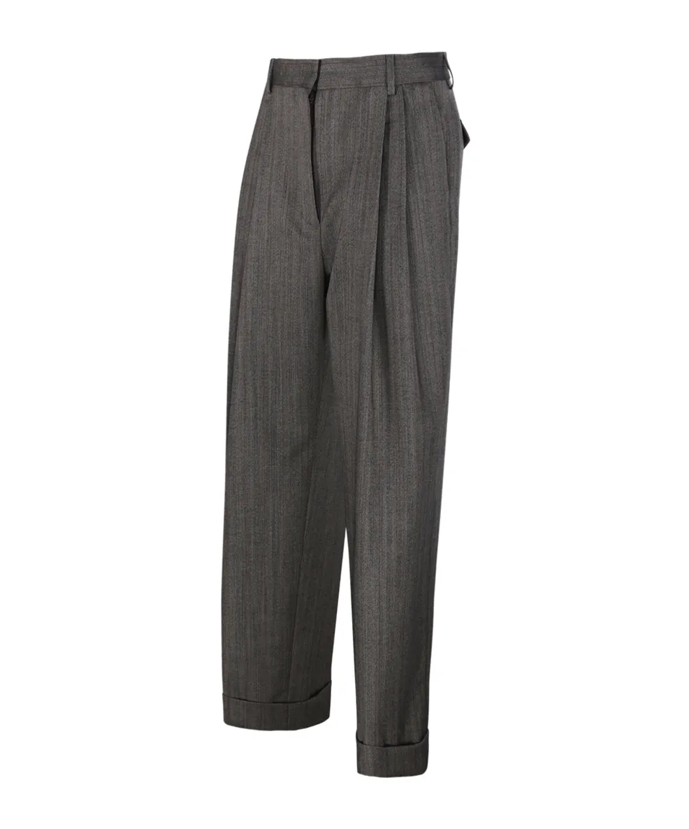 Straight-Leg Tailored Trousers