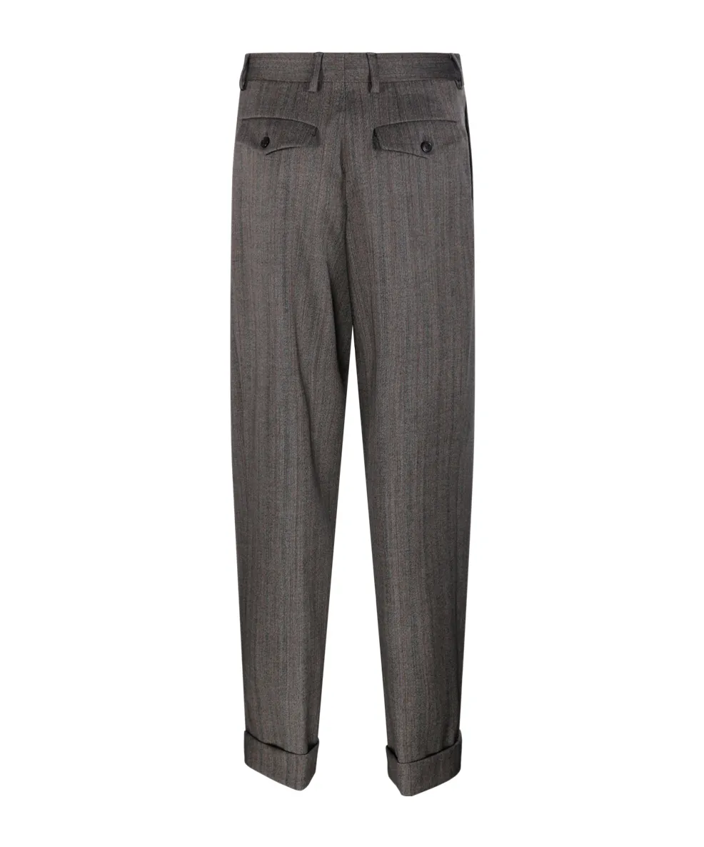 Straight-Leg Tailored Trousers