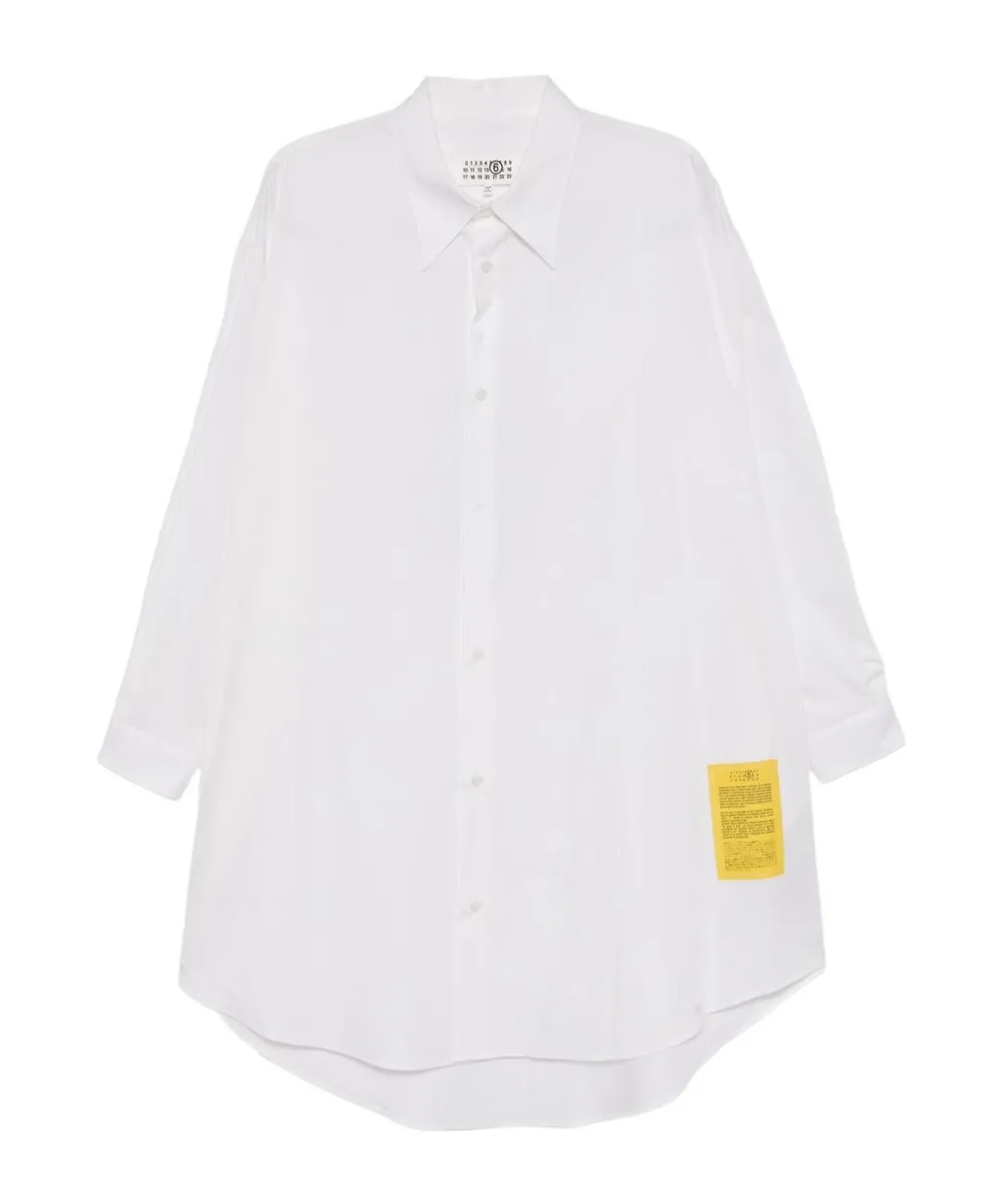 Logo Patch Shirt Dress