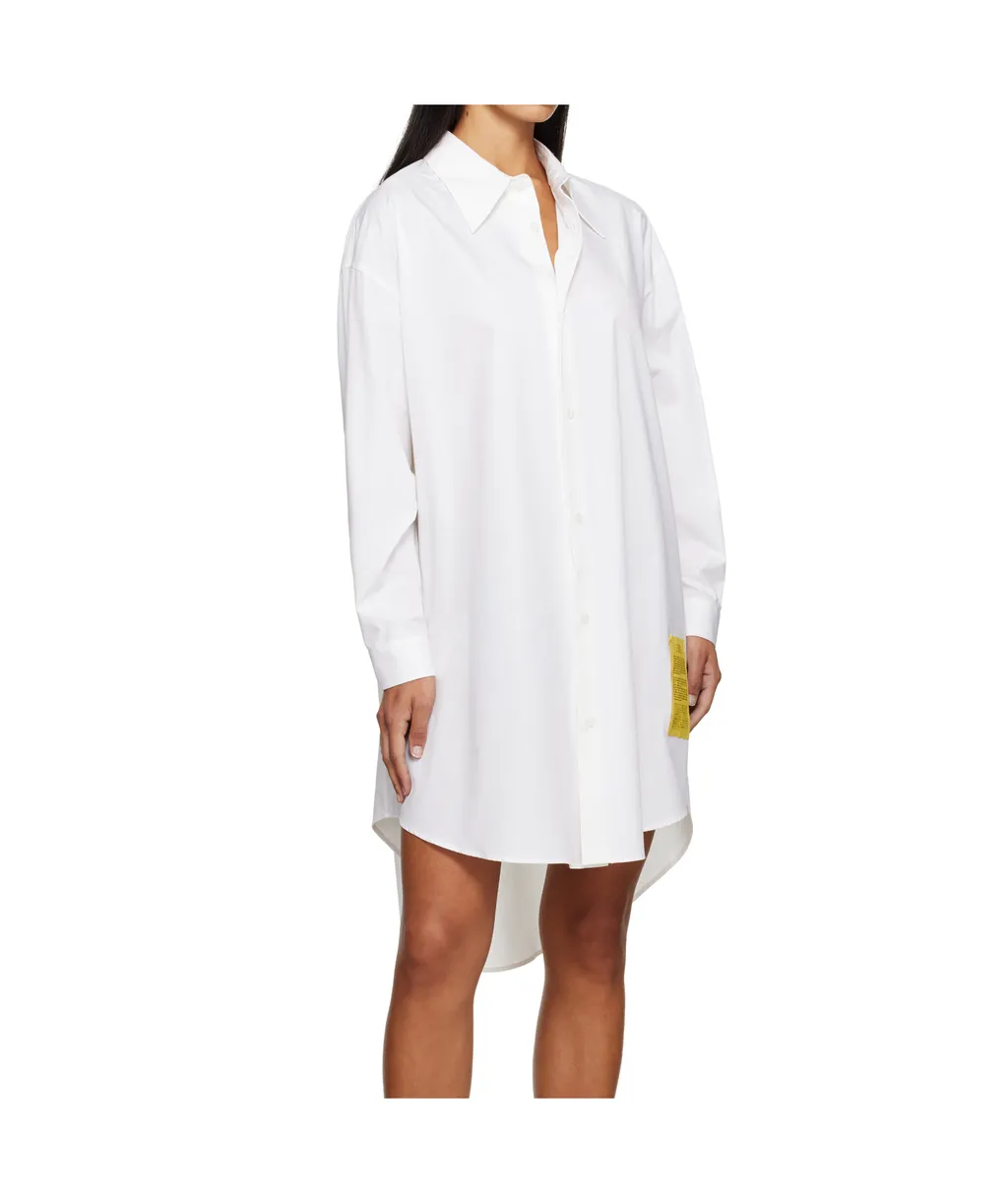 Logo Patch Shirt Dress