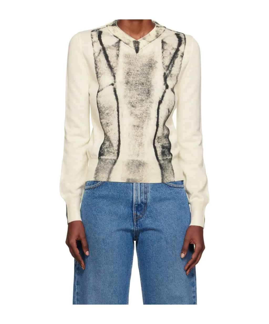 Abstract-Print Sweater