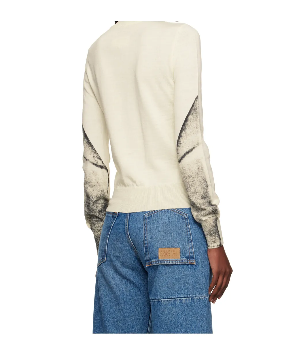 Abstract-Print Sweater