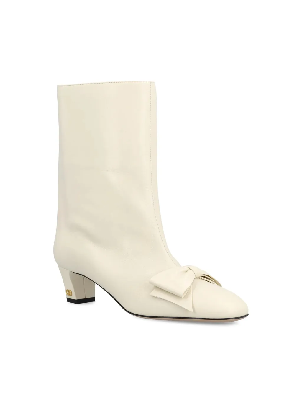 40Mm Bow Leather Boots