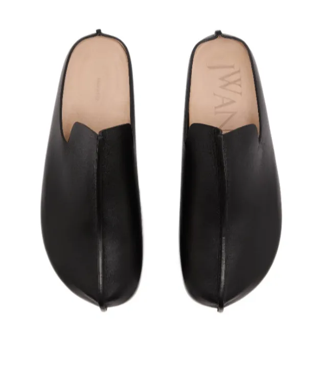 Platform Clog - Heeled Leather Mules