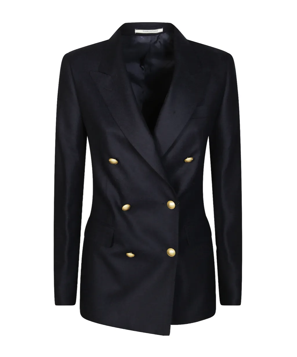 Double-Breasted Buttoned Coat