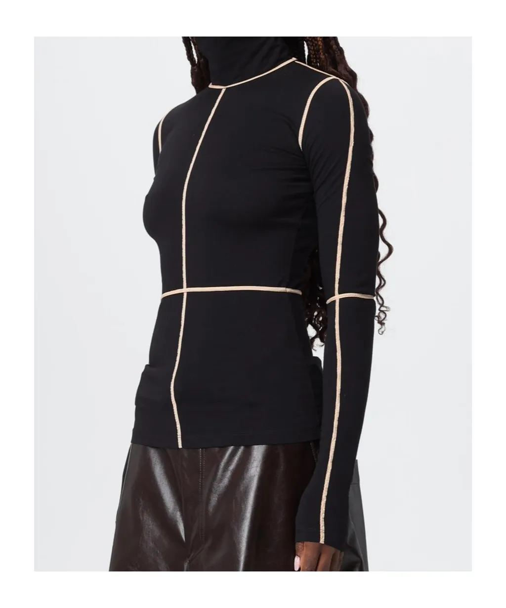 Mm6 Maison Margiela Contrast Stitch Knitted Jumper
