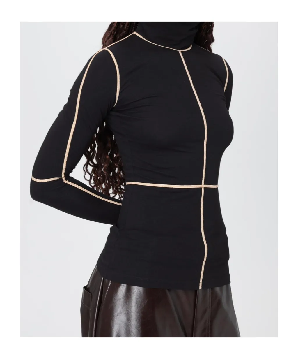 Mm6 Maison Margiela Contrast Stitch Knitted Jumper