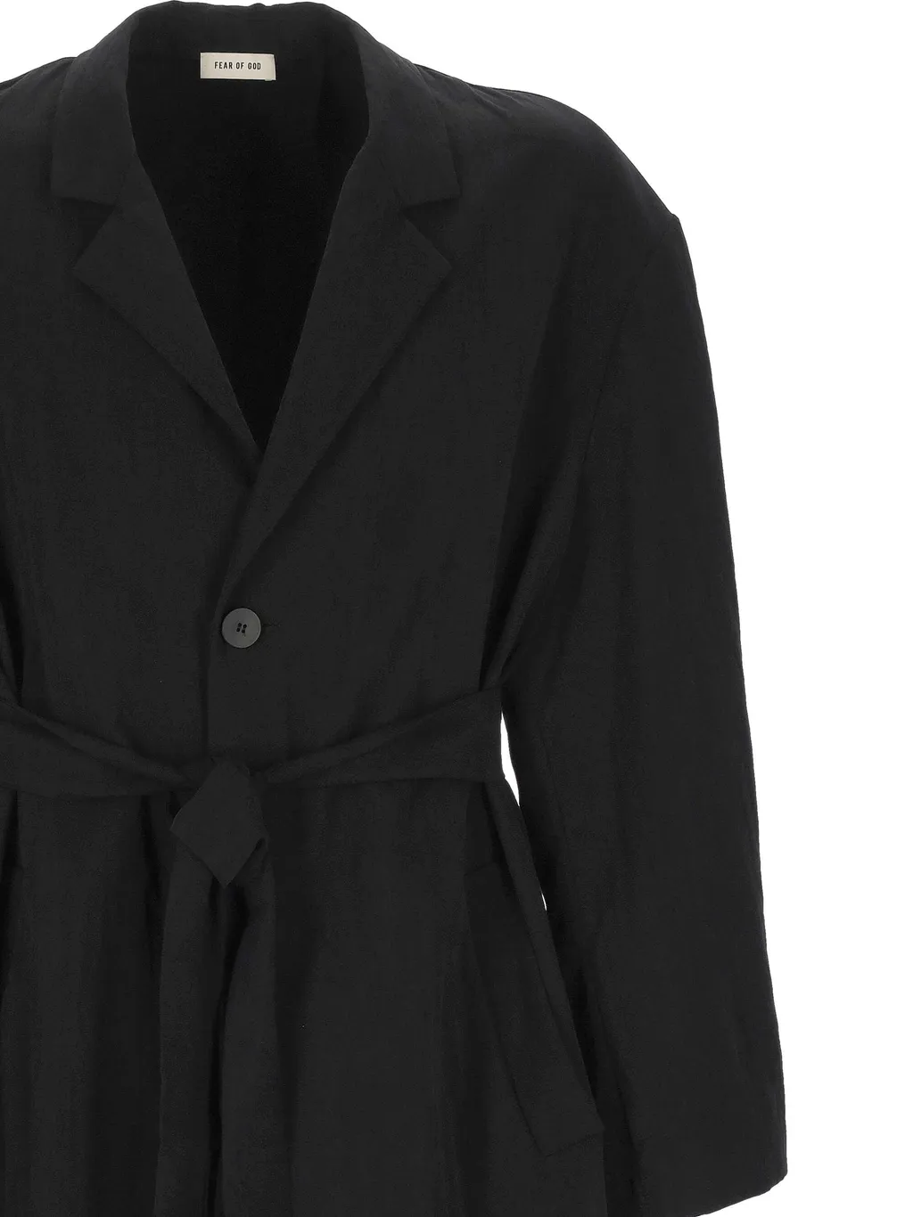 Fear Of God Belted Classic Unlined Overcoat