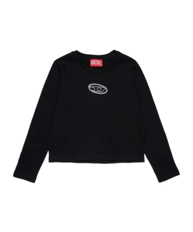 Diesel Kids Logo Long-Sleeve T-Shirt