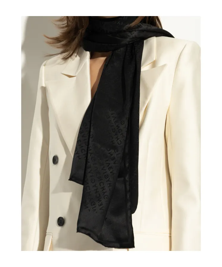 Jacquard Silk Scarf