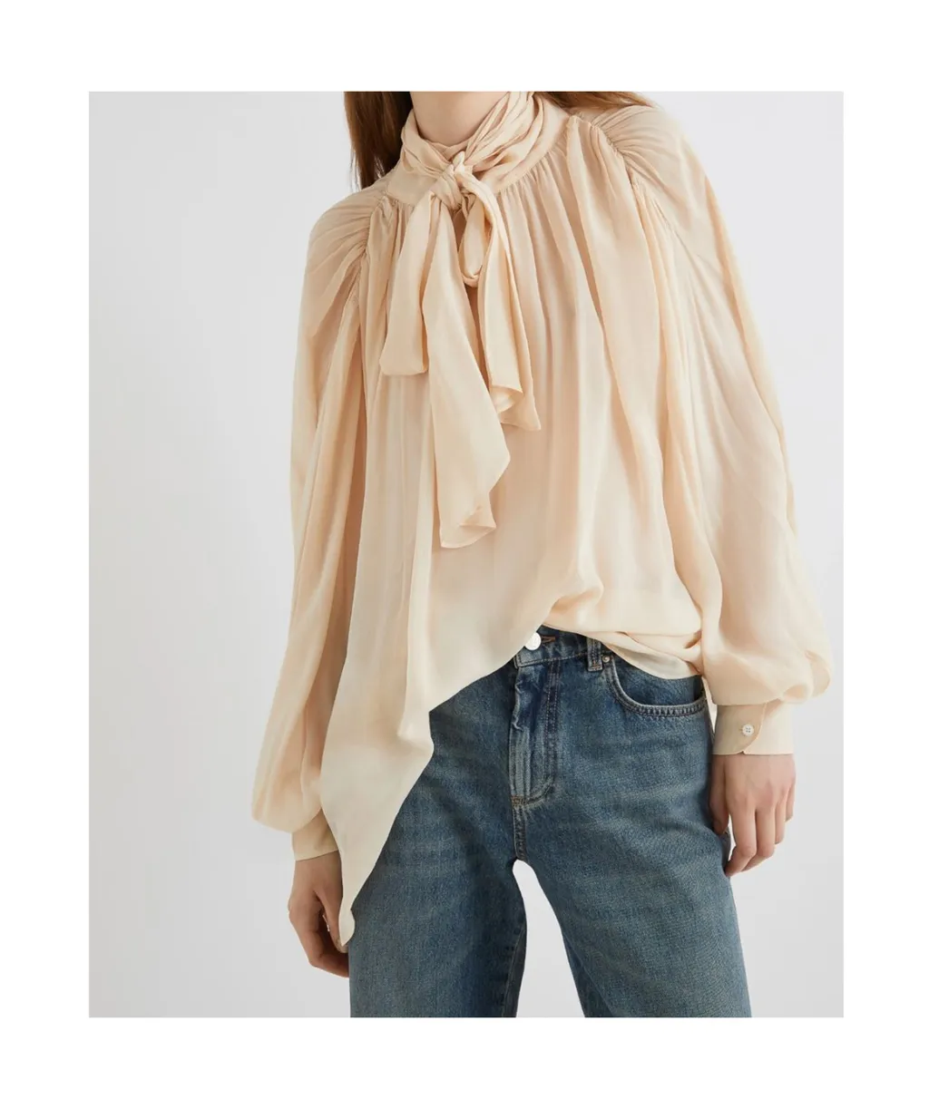 Georgette Blouse - Powder