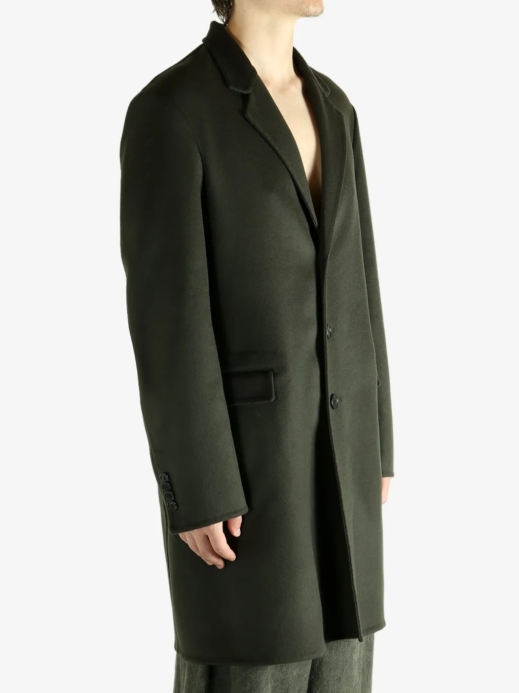 Coat In Wool And Cashmere