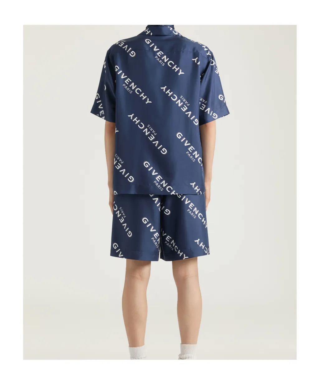 Givenchy Logo Shadow Printed Bermuda Shorts