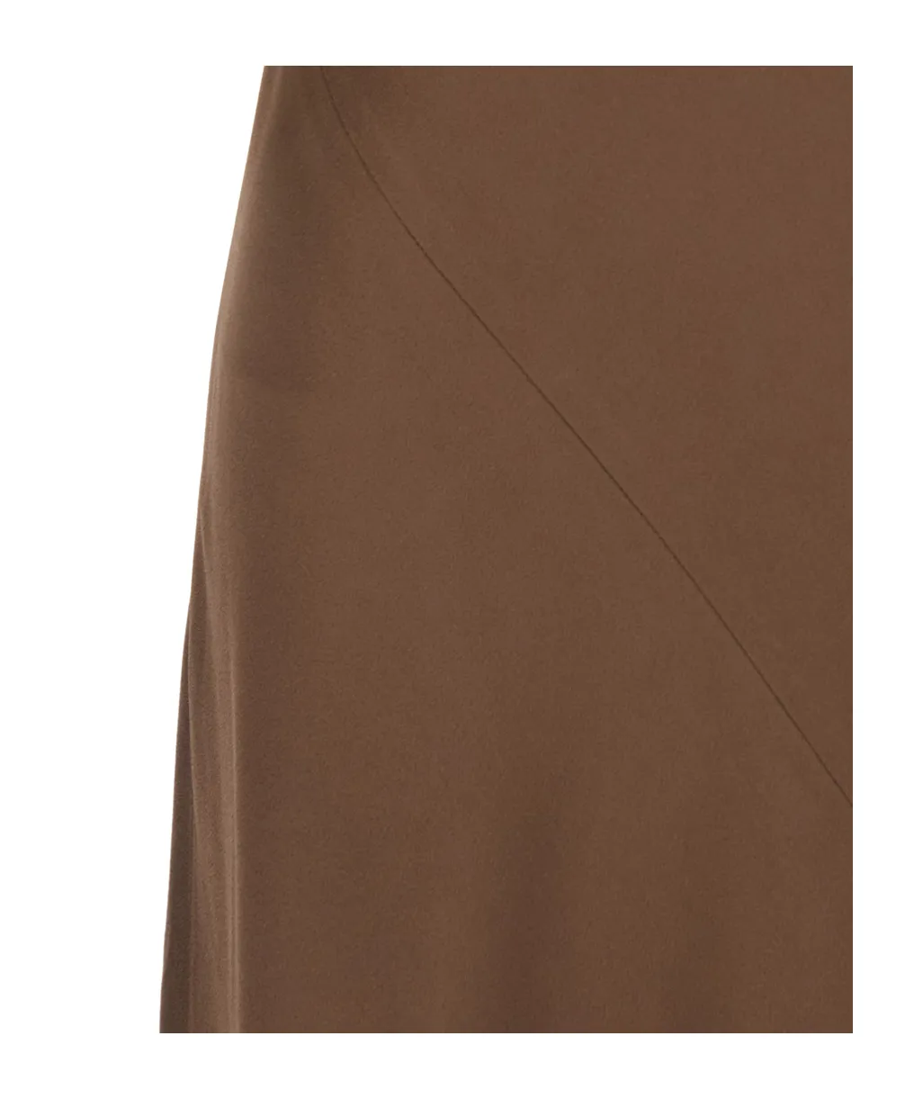 Antonelli Draped Neckline Floor-Length Dress