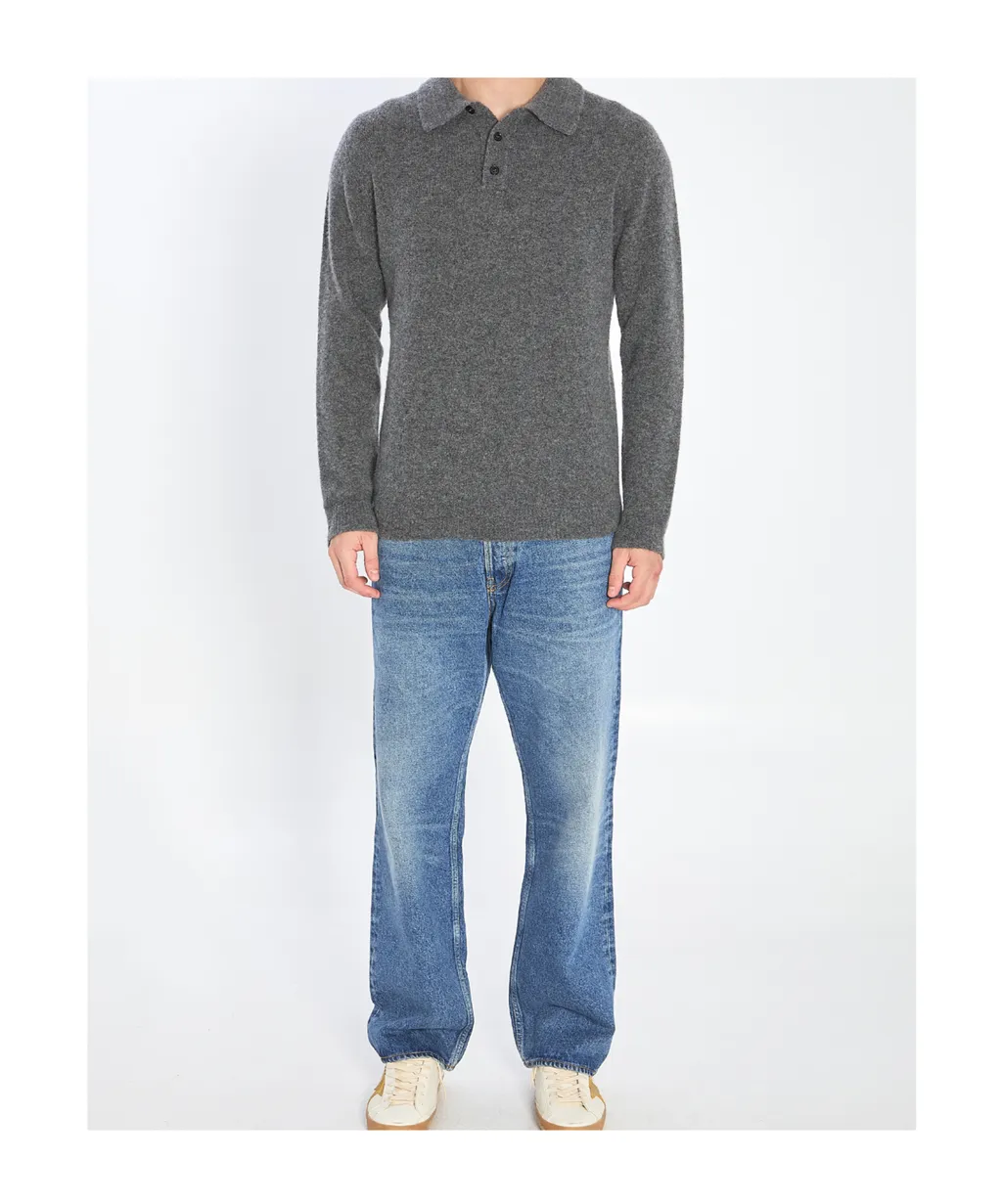 Roberto Collina Cashmere Blend Polo Shirt
