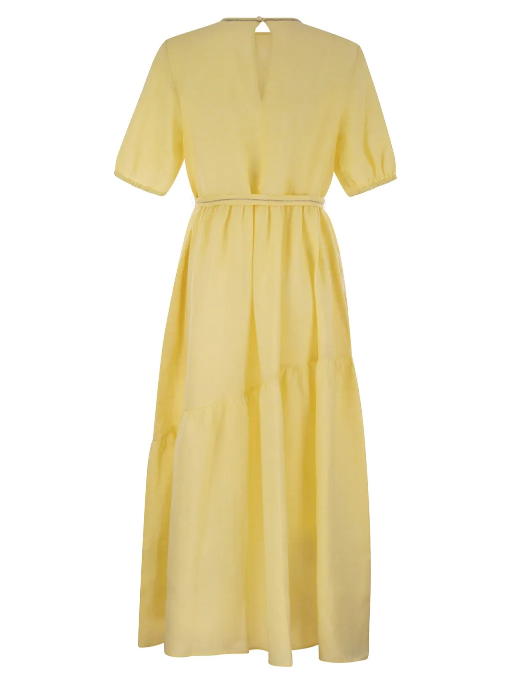 Peserico Asymmetrical Flounce Dress