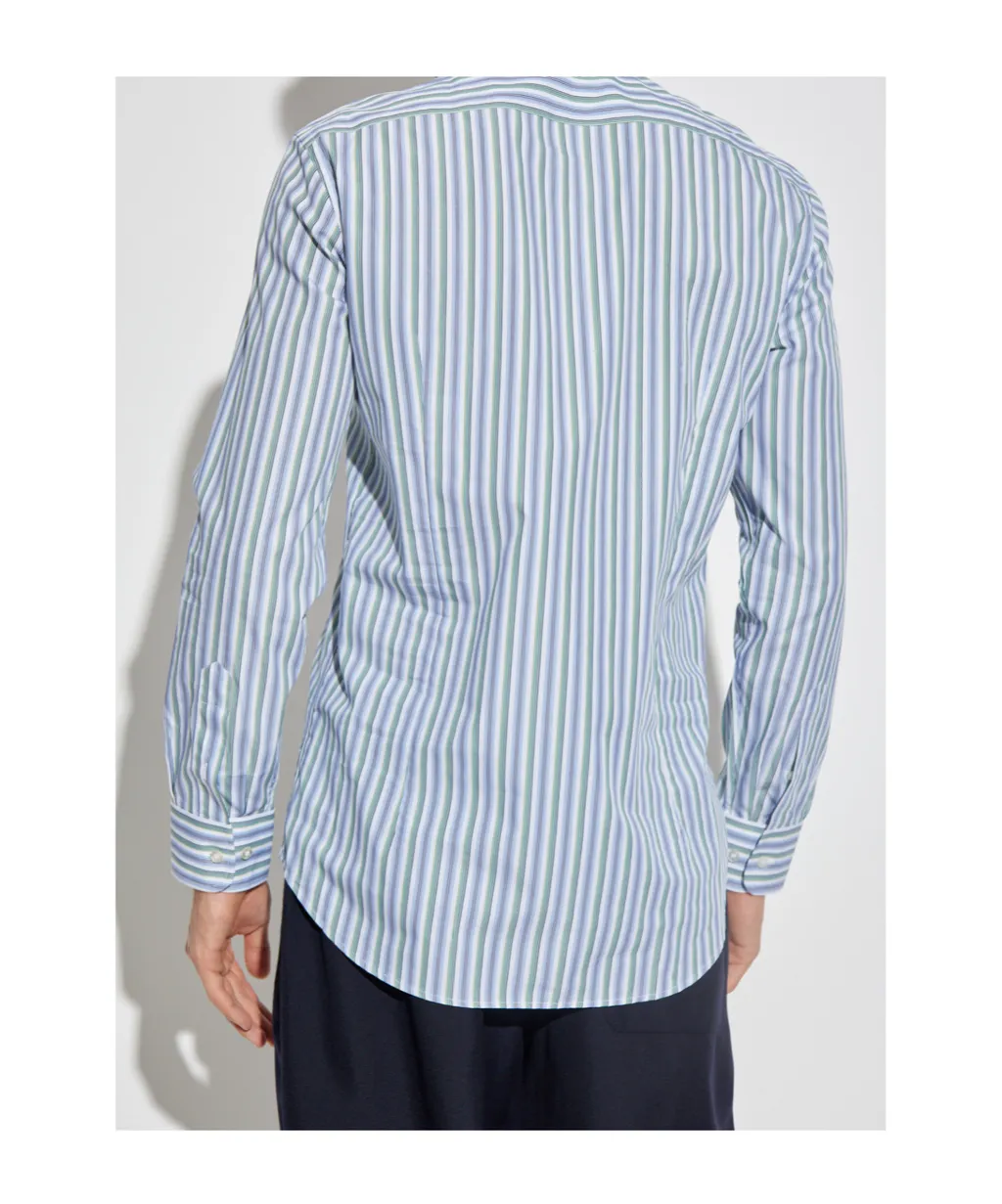 Embroidered Striped Shirt