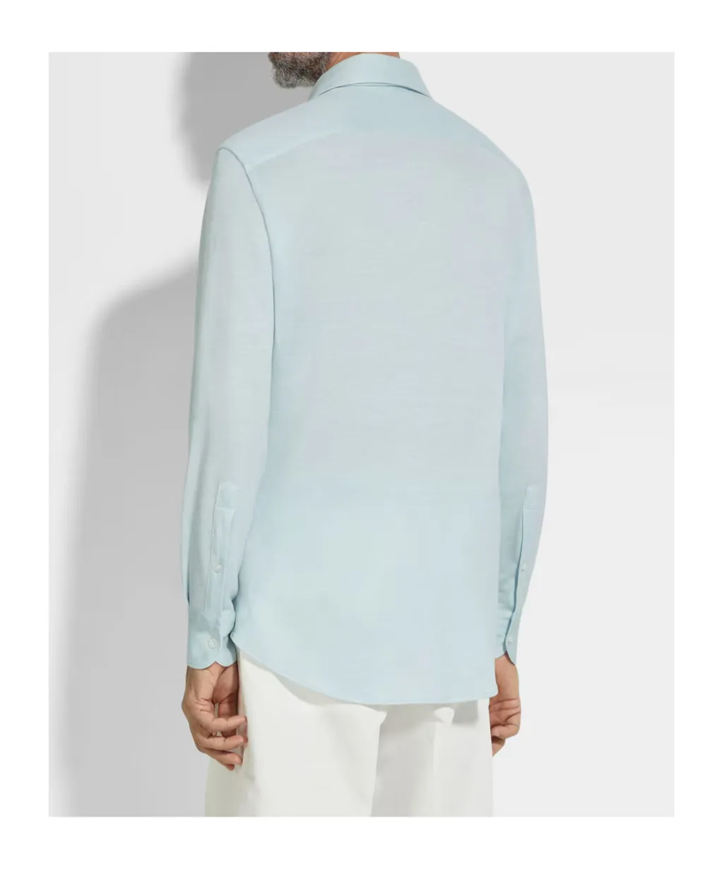 Zegna Long Sleeved Button-Up Shirt