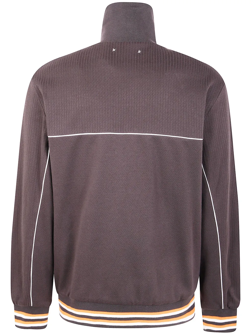 Ribbed-Panel Zip-Up Jacket