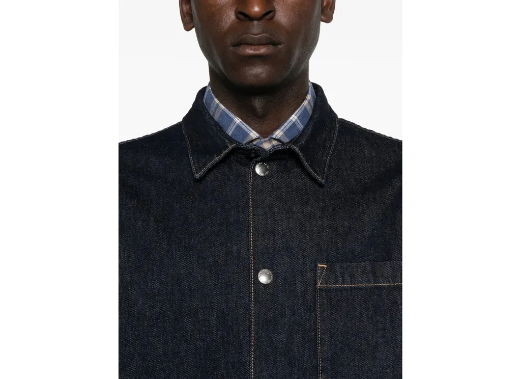 7 For All Mankind Snap-Closure Denim Shirt