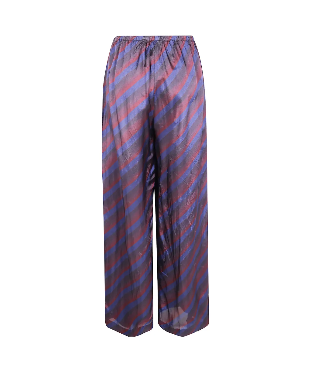 Stripe Printed Trousers Puvis Bis Long 2256