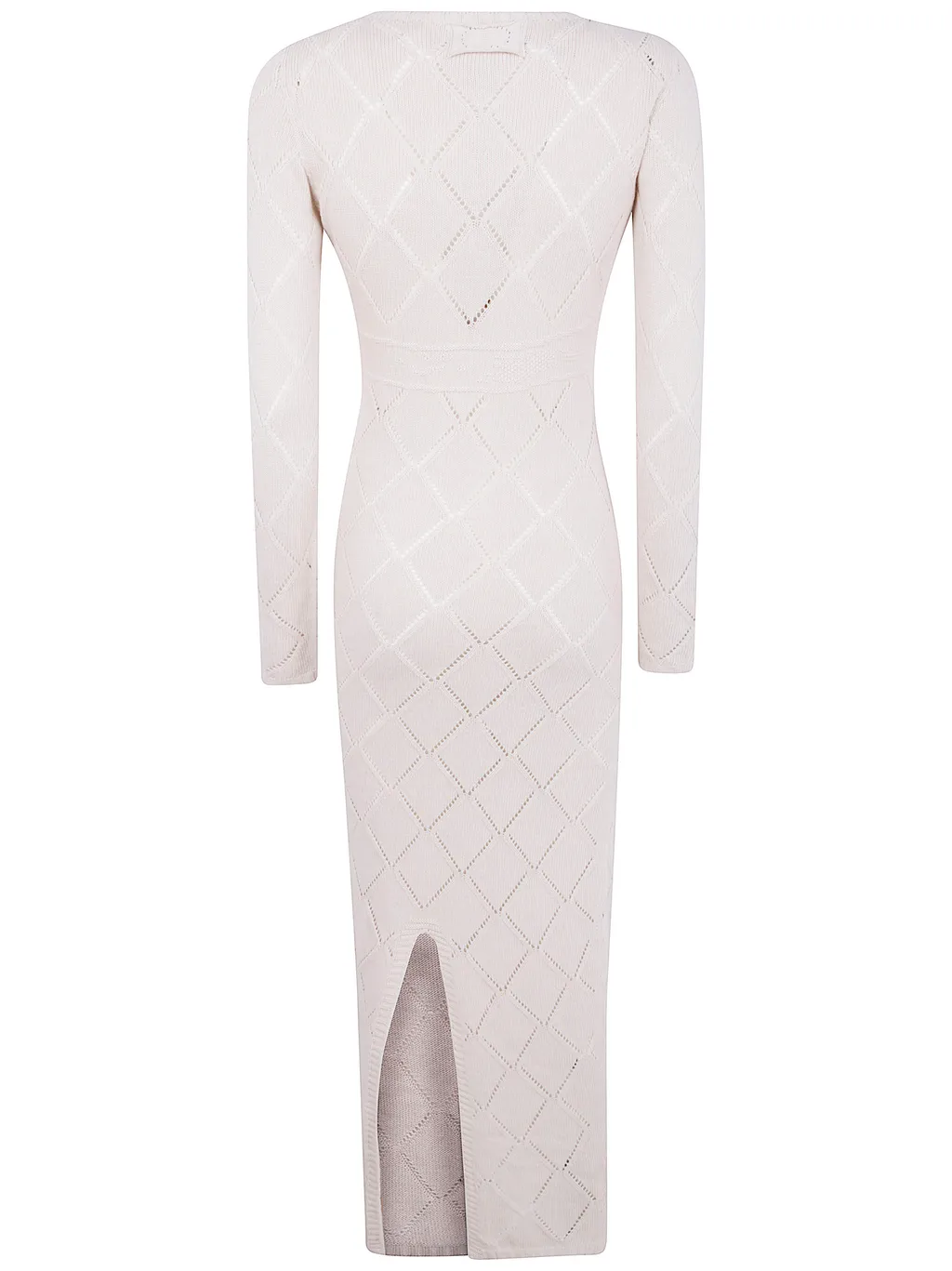 Diamond-Pattern Knit Dress