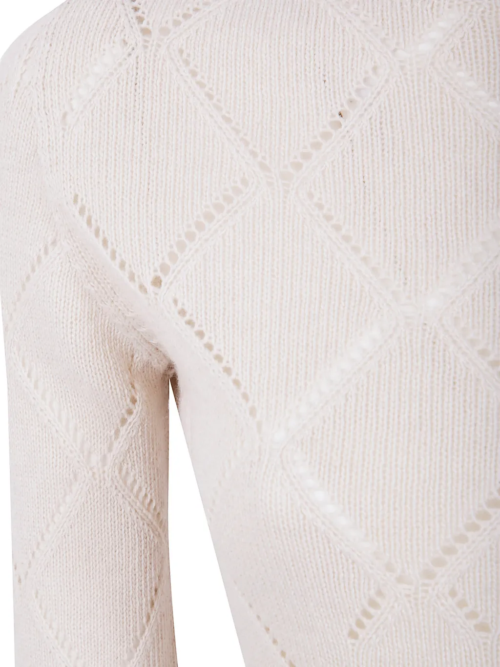 Diamond-Pattern Knit Dress