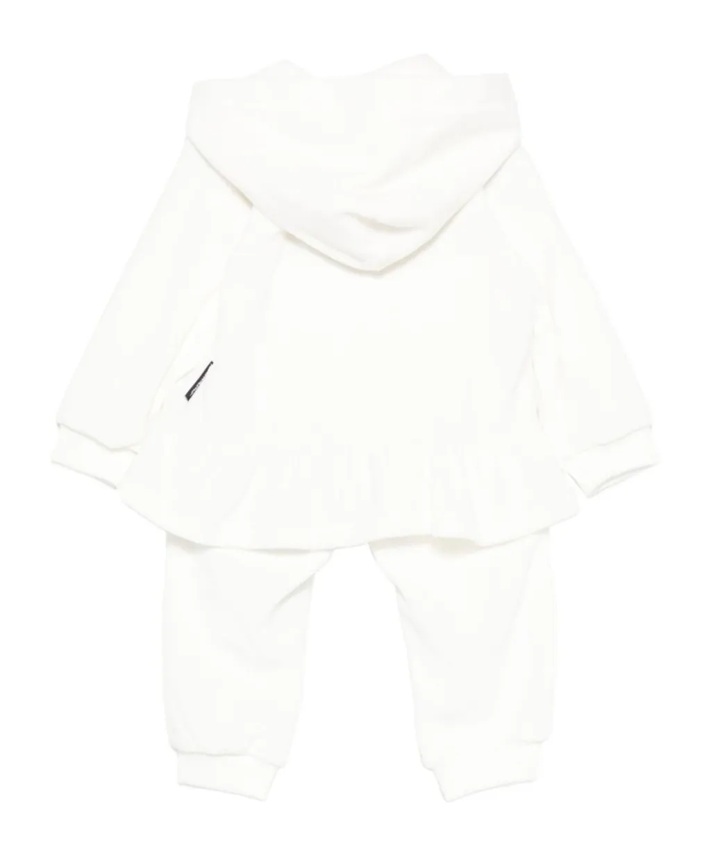 Ruffled Teddy-Embroidered Tracksuit