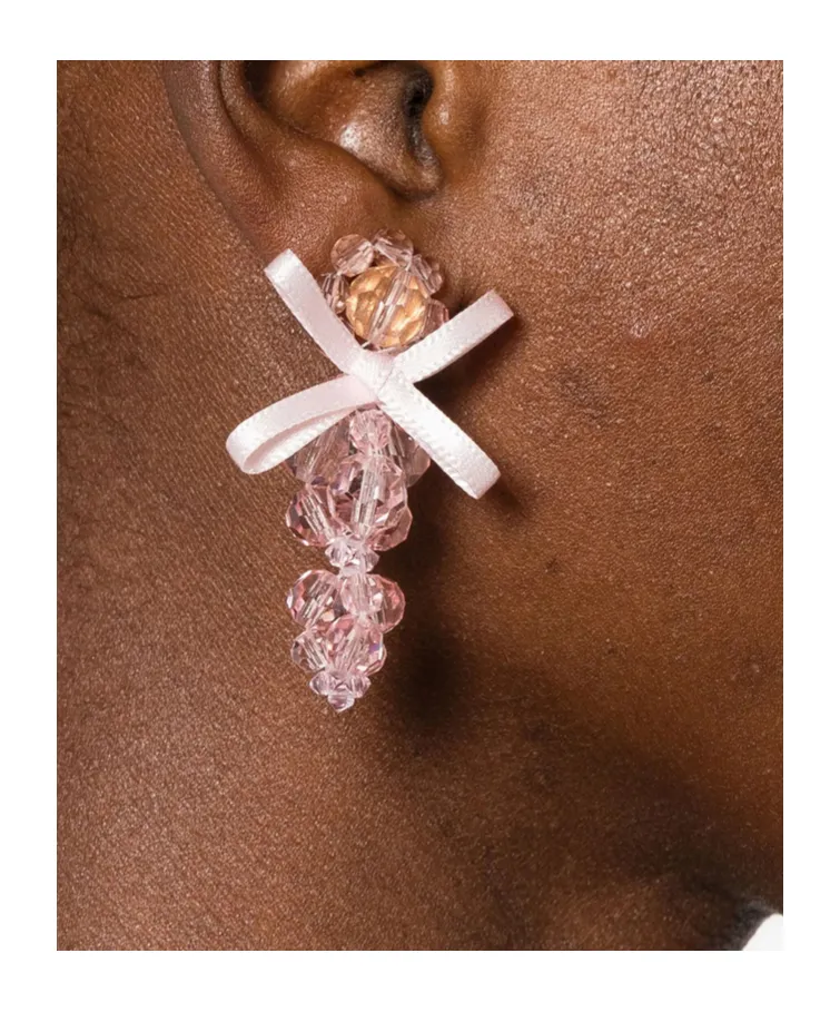 Crystal-Decorated Earrings
