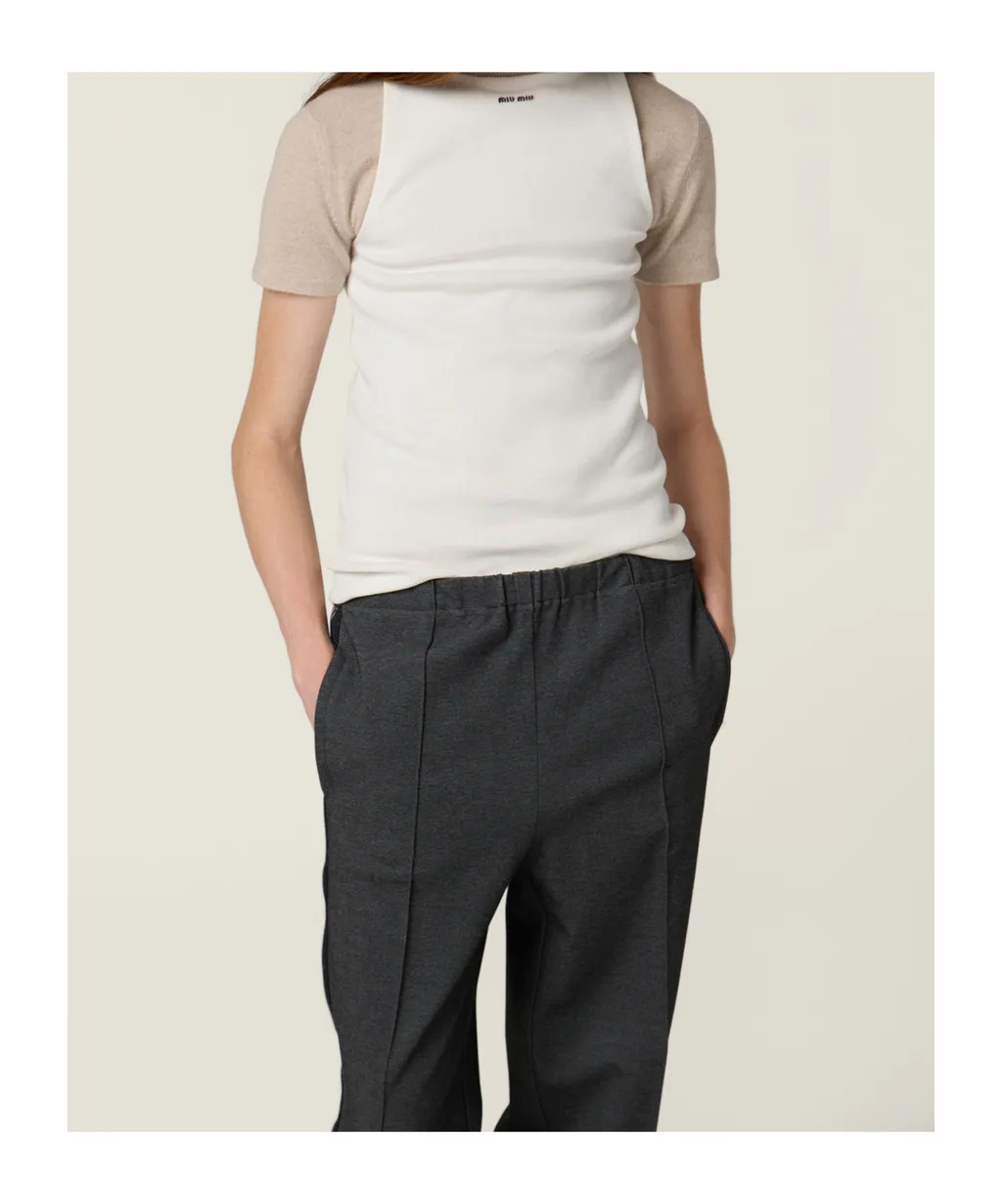 Miu Miu Crewneck Knitted Top