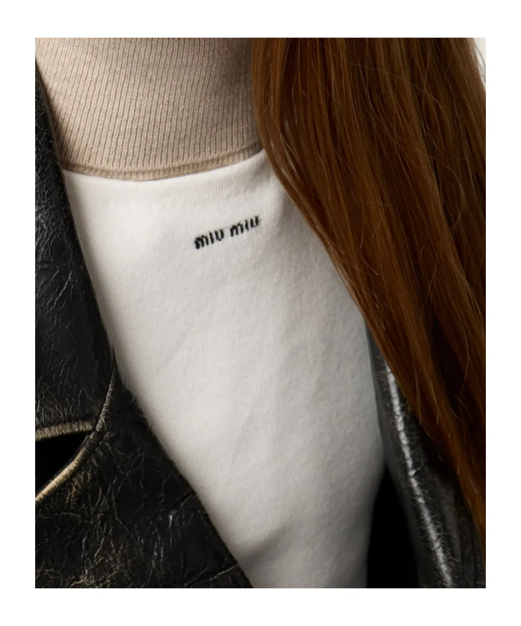 Miu Miu Crewneck Knitted Top