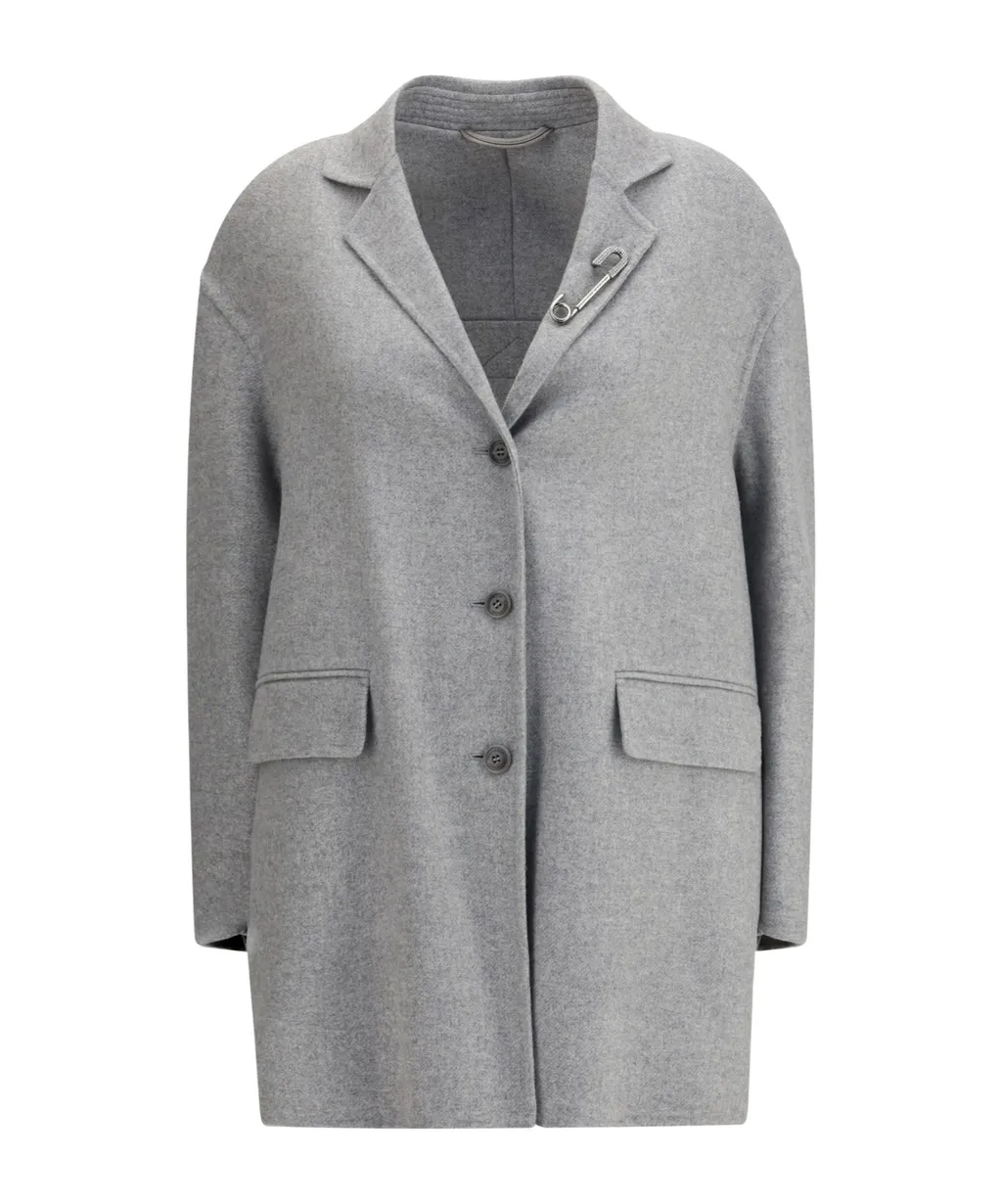 Ermanno Scervino Single Breasted Coat
